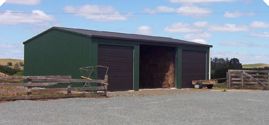 Hay Storage with Open Center Bay
